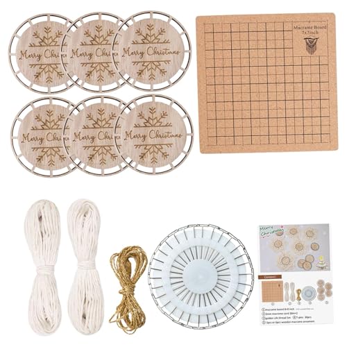 Baoblaze DIY Bastelset Holzscheiben mit Seilholzstücken für Weihnachten Dekor Ornamente Hochzeitsdekorationen Boho Decor Coasters Home Decor, Set A Baoblaze DIY Bastelset Holzscheiben mit Seilholzstücken für Weihnachten Dekor Ornamente Hochzeitsdekorationen Boho Decor Coasters Home Decor, Set A von Baoblaze