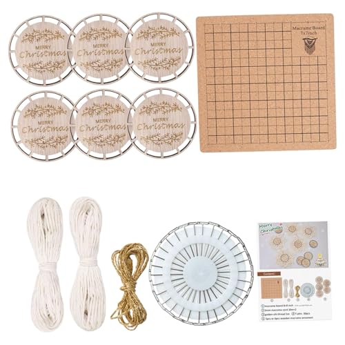 Baoblaze DIY Bastelset Holzscheiben mit Seilholzstücken für Weihnachten Dekor Ornamente Hochzeitsdekorationen Boho Decor Coasters Home Decor, Set D Baoblaze DIY Bastelset Holzscheiben mit Seilholzstücken für Weihnachten Dekor Ornamente Hochzeitsdekorationen Boho Decor Coasters Home Decor, Set D von Baoblaze