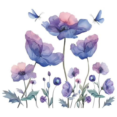 Baoblaze DIY Blau und rosa Blumenwandabziehbilder schälen und kleben abnehmbare Wandkunstdekoration wasserdicht für Küchenzubehör vielseitig vielseitig Baoblaze DIY Blau und rosa Blumenwandabziehbilder schälen und kleben abnehmbare Wandkunstdekoration wasserdicht für Küchenzubehör vielseitig vielseitig von Baoblaze