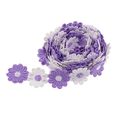 Baoblaze Daisy Satinband Seidenbänder Schleifenband Geschenkband Rolle Band für Geschenk Verpackung, Lila Weiß Baoblaze Daisy Satinband Seidenbänder Schleifenband Geschenkband Rolle Band für Geschenk Verpackung, Lila Weiß von Baoblaze