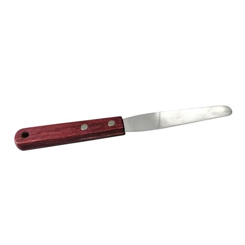 Baoblaze Edelstahl-Tintenmesser, Siebdruck-Tintenmesser, Druckgrafik, Flexibles Tintenmesser, Holzgriff, langlebiges 4-Zoll-Tintenmesser von Baoblaze