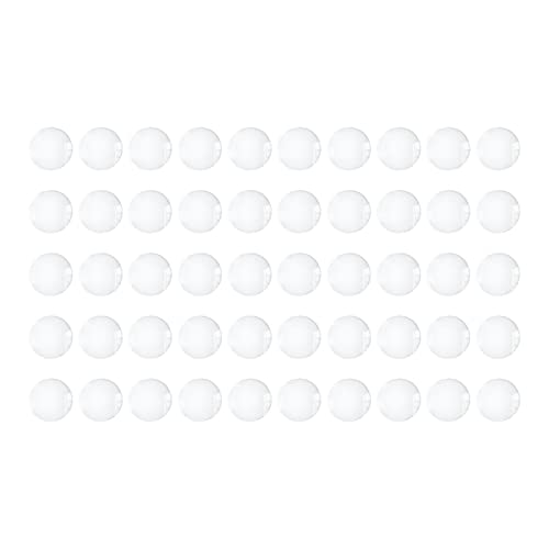 Baoblaze Glas-Cabochons, Kuppel-Fliesen, halbrund, Flache Rückseite, transparente Glas-Cabochons, Perlen, Cabochons für die Schmuckherstellung für, 10mm 50St von Baoblaze