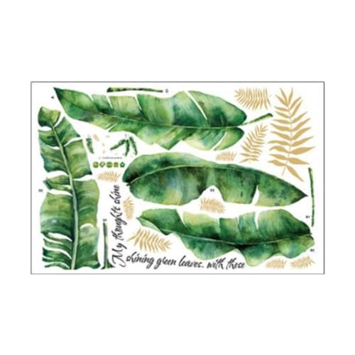 Baoblaze Grüne Blatt Aufkleber Aufkleber Moderne Kunst wasserdichte Dekoration PVC Tapete für Badezimmer Baoblaze Grüne Blatt Aufkleber Aufkleber Moderne Kunst wasserdichte Dekoration PVC Tapete für Badezimmer von Baoblaze