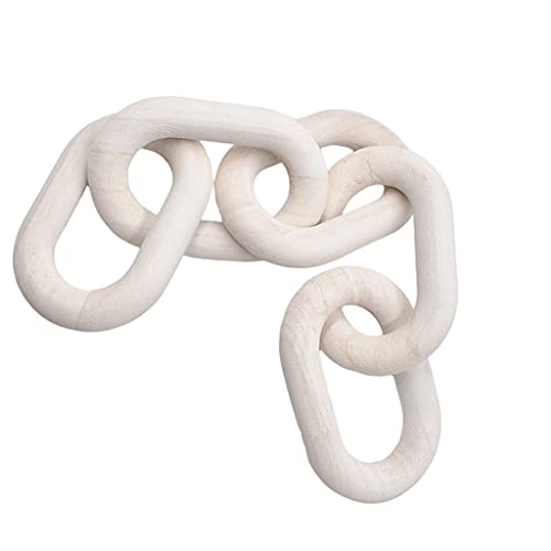 Baoblaze Kettenglied Dekor, Moderne Handgeschnitzte Kettenglieder Dekor, Holz Boho Kettenglied Raumdekoration, Wooden Boho Chain Link 5-Link Chain für Bauernhaus Couchtisch Regal Dekor Baoblaze Kettenglied Dekor, Moderne Handgeschnitzte Kettenglieder Dekor, Holz Boho Kettenglied Raumdekoration, Wooden Boho Chain Link 5-Link Chain für Bauernhaus Couchtisch Regal Dekor von Baoblaze