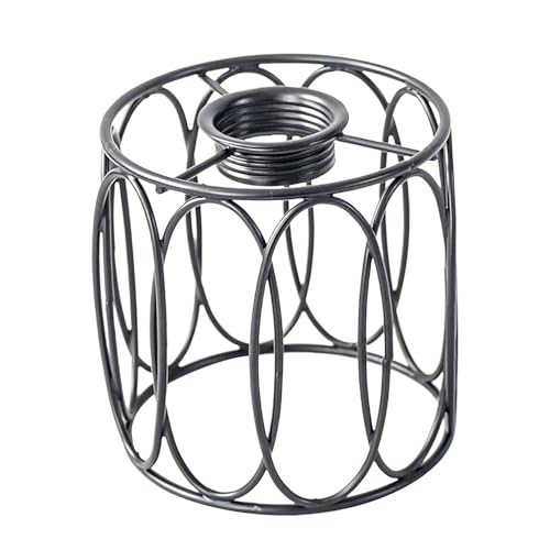 Baoblaze Lampenschirm, Lampenkäfig aus Metall, Eisenkäfig, Käfig für hängende Pendelleuchte E14, Lampenabdeckung für Deckenleuchte, Beleuchtungskörper von Baoblaze