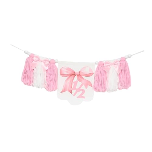 Baoblaze Mädchen halbe Geburtstagsfeier Dekorationen 1/2 Geburtstag Hochstuhl Banner Home Dekoration Wanddekoration Pink Quasten Holz Perle Garland Baoblaze Mädchen halbe Geburtstagsfeier Dekorationen 1/2 Geburtstag Hochstuhl Banner Home Dekoration Wanddekoration Pink Quasten Holz Perle Garland von Baoblaze