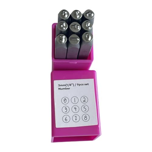 Baoblaze Metallstempel Set 3mm Portale Professional Leichtes Leichtgewicht für Schmuck Making Punch Set für Schmuck Handstempelprojekte, Rosa Zahlen Baoblaze Metallstempel Set 3mm Portale Professional Leichtes Leichtgewicht für Schmuck Making Punch Set für Schmuck Handstempelprojekte, Rosa Zahlen von Baoblaze