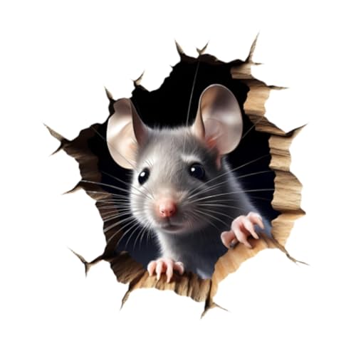 Baoblaze Mouse Hole Wandtapal Tapete kreative Moderne dekorative lustige Wandgemälde Wandaufkleber für Sofa -TV -Hintergrund Office Home Decor Baoblaze Mouse Hole Wandtapal Tapete kreative Moderne dekorative lustige Wandgemälde Wandaufkleber für Sofa -TV -Hintergrund Office Home Decor von Baoblaze