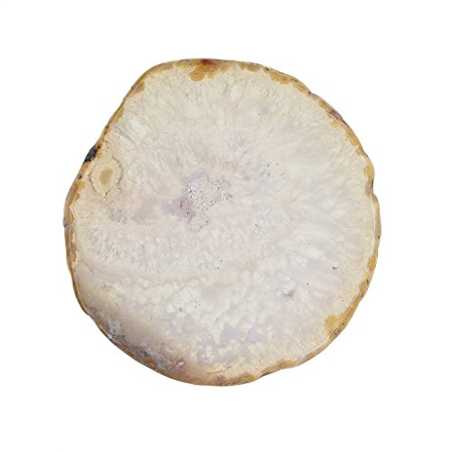 Baoblaze Natürliche Achatscheiben Achat Scheiben Mineralien Achate für Schmuckherstellung, Rohes Grau, 80-100mm von Baoblaze