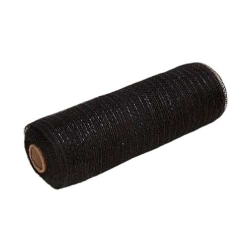 Baoblaze Netzbandrolle, Weihnachtsband, Basteln, DIY, 25,4 cm x 9,1 m, Jede Rolle, Netzkranzzubehör für die Herstellung von Schleifen und Girlanden zu Hause, Schwarz Baoblaze Netzbandrolle, Weihnachtsband, Basteln, DIY, 25,4 cm x 9,1 m, Jede Rolle, Netzkranzzubehör für die Herstellung von Schleifen und Girlanden zu Hause, Schwarz von Baoblaze