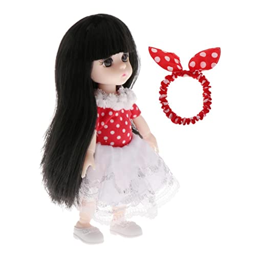 Baoblaze Neue 16cm BJD Puppe 13 Kugelgelenke Mädchen Augen Gesicht Make Up Perücke Kleidung Komplettset, Style4, D Baoblaze Neue 16cm BJD Puppe 13 Kugelgelenke Mädchen Augen Gesicht Make Up Perücke Kleidung Komplettset, Style4, D von Baoblaze