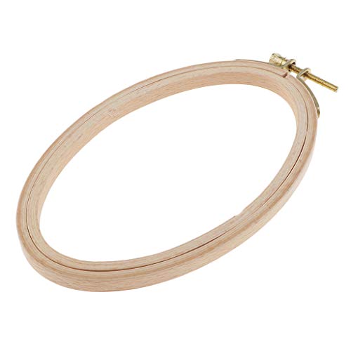 Baoblaze Oval Holz Stickrahmen schneidern Kreis Set Hoop Ring, 16cm 13,7cm Baoblaze Oval Holz Stickrahmen schneidern Kreis Set Hoop Ring, 16cm 13,7cm von Baoblaze