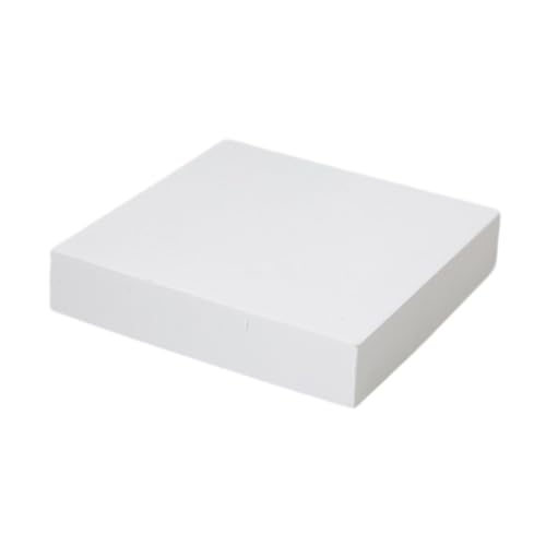 Baoblaze Schmuck Display Ständer Figur Doll Displayhalter Ringe Tablett Anhänger Aufbewahrungsspeicher Scrunchie -Kuchen -Buffet Riser für Tischparty, Quader 10x10x1.8cm von Baoblaze