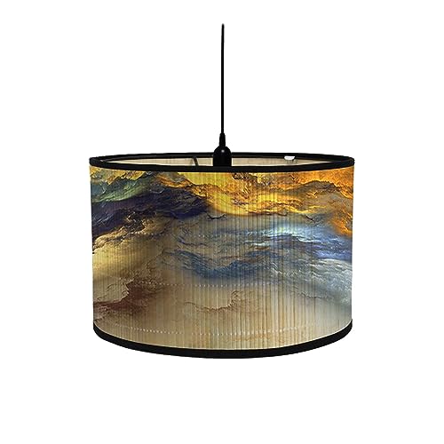 Baoblaze Trommel-Druck-Lampenschirm, Bambus-Lampenschirm, nur Retro-Lichtzubehör, bedruckter Trommel-Lampenschirm, trommelförmige Lampenschirme für, Stil a Baoblaze Trommel-Druck-Lampenschirm, Bambus-Lampenschirm, nur Retro-Lichtzubehör, bedruckter Trommel-Lampenschirm, trommelförmige Lampenschirme für, Stil a von Baoblaze