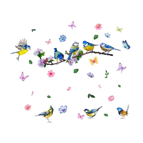 Baoblaze Wandaufkleber „Vogel auf AST“, Wanddekoration zum Selbermachen, Mehrzweck, Kunstwandbild, Wandtattoo für Wohnung, TV-Hintergrund, Toilette, Style A Baoblaze Wandaufkleber „Vogel auf AST“, Wanddekoration zum Selbermachen, Mehrzweck, Kunstwandbild, Wandtattoo für Wohnung, TV-Hintergrund, Toilette, Style A von Baoblaze