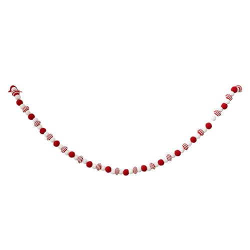 Baoblaze Weihnachtsgirlande aus Filzkugeln, Mehrzweck-Girlande, süßes Schnurbanner für, Weihnachtsbaum, Kaminsims, Foto-Requisiten von Baoblaze