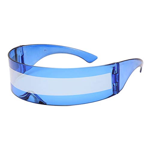 Futuristische Verspiegelte Sonnenbrille Party Requisiten Brille , Blau Futuristische Verspiegelte Sonnenbrille Party Requisiten Brille , Blau von Baoblaze