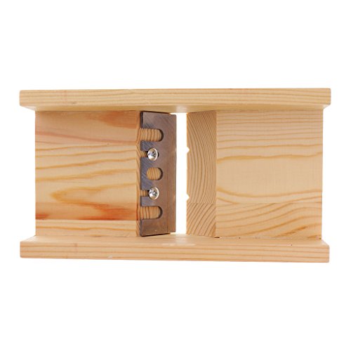 Praktische Holz Seifenschneider Seife Cutter Kit Beveler Set von Baoblaze