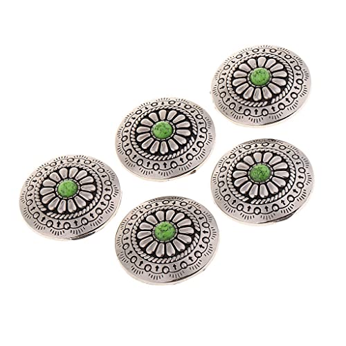 non-brand Baoblaze 5pcs Vintage Western Concho Knöpfe Türkis Concha Nieten zum Schrauben für DIY Kleidung Jacke Jeans Leder, Legierung - E non-brand Baoblaze 5pcs Vintage Western Concho Knöpfe Türkis Concha Nieten zum Schrauben für DIY Kleidung Jacke Jeans Leder, Legierung - E von Baoblaze