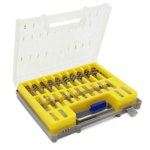 150 Stück mini Titanium HSS Bohrer Metallbohrer Spiralbohrer 0.4-3.2mm mit Box 150 Stück mini Titanium HSS Bohrer Metallbohrer Spiralbohrer 0.4-3.2mm mit Box von Baogu