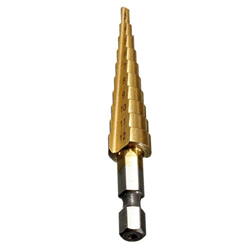 Hex Titan Kegelbohrer HSS Stufenbohrer 3-12mm Bohrer Werkzeug Hex Titan Kegelbohrer HSS Stufenbohrer 3-12mm Bohrer Werkzeug von Baogu