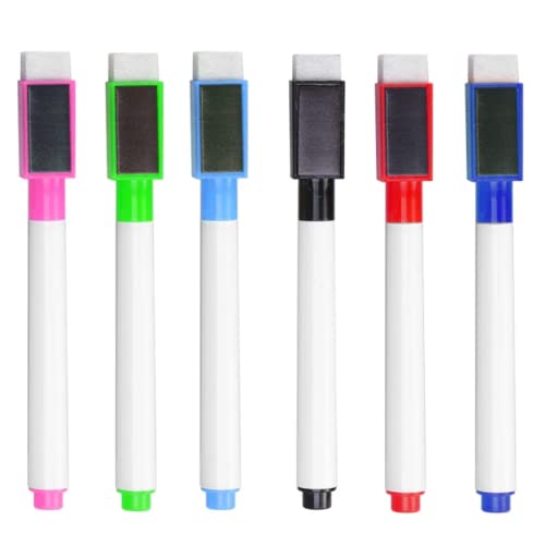 6pcs Brandneue Magnetische Whiteboard Stift Löschbare Trockene Weiße Board -Marker Magnet Eingebaute Eraser -büroschule Vorräte 6pcs Brandneue Magnetische Whiteboard Stift Löschbare Trockene Weiße Board -Marker Magnet Eingebaute Eraser -büroschule Vorräte von Baokuan
