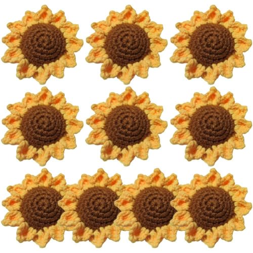 Baokuan 10 Stück Wolle Häkeln Sonnenblume Anhänger Sonnenblume Gestrickt Schlüsselanhänger Häkeln Handgewebte Anhänger Autoschlüssel Tasche Charme DIY Sonnenblumenstrauß Baokuan 10 Stück Wolle Häkeln Sonnenblume Anhänger Sonnenblume Gestrickt Schlüsselanhänger Häkeln Handgewebte Anhänger Autoschlüssel Tasche Charme DIY Sonnenblumenstrauß von Baokuan