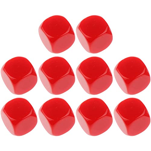 Baokuan Blanko-würfel, 16 Mm, Acrylfarbene Würfel, Rote DIY-würfel, Sechsseitige Massenwürfel Für Brettspiele, DIY-Aufkleber, Mathe-zählunterricht Baokuan Blanko-würfel, 16 Mm, Acrylfarbene Würfel, Rote DIY-würfel, Sechsseitige Massenwürfel Für Brettspiele, DIY-Aufkleber, Mathe-zählunterricht von Baokuan