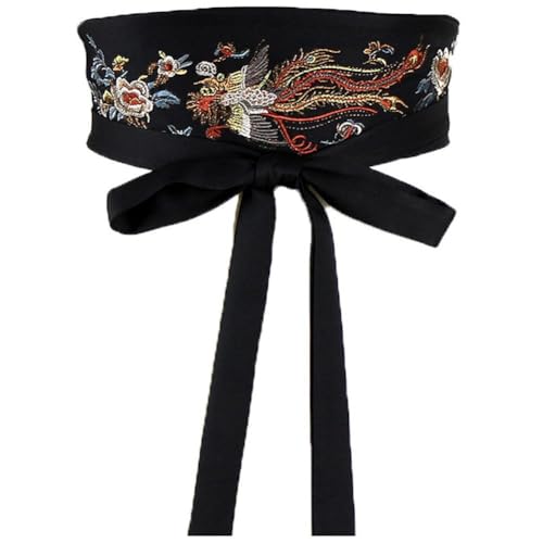 Baokuan Stickerei Taille Gürtel Chinesische Traditionelle Bund Phoenix Taille Gürtel Taille Schärpe Gürtel Kleid Gürtel Hanfu Dekor Korsett Krawatte Gürtel von Baokuan
