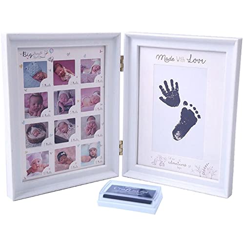 Neugeborenes Baby Hand- Und Fußkissen Druck Baby 100 Tage Vollmond Wachstum Gedenkbühne Fotorahmen Faltbare Baby -Gadgets von Baokuan