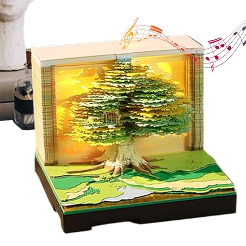 Baoqifong 3D Kalender 2026 - Notizblock 3D Kalender - Abreißbarer Papier Skulptur Notizblock Für Nachttisch Home Office Schule Konferenzräume von Baoqifong