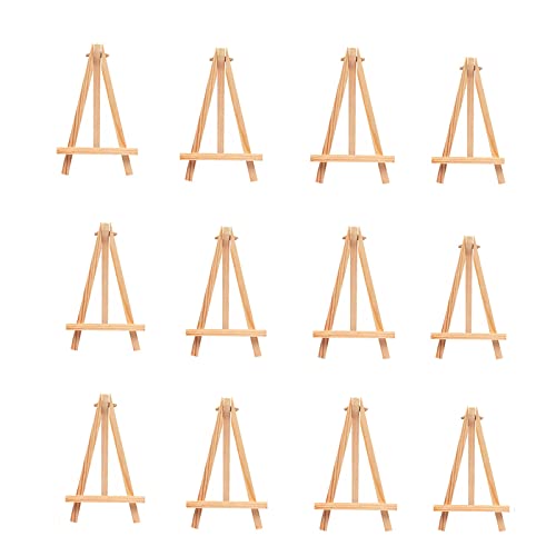 Tisch-Staffeleien aus Holz, 12 Stück, kleiner Schreibtischhalter für Leinwandbilder, Zeichnungen, Hochzeiten, Kinderhandwerk Tisch-Staffeleien aus Holz, 12 Stück, kleiner Schreibtischhalter für Leinwandbilder, Zeichnungen, Hochzeiten, Kinderhandwerk von Baosong