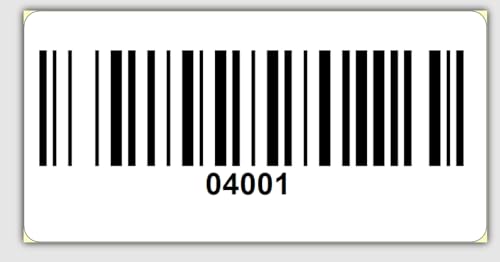 Universal Etiketten Archivierungsetiketten 30x15mm Code 128B 1000Etiketten/Rolle 4 bis 6 Stellig (ThermoTop, 04001-05000) von Barcodelabels24