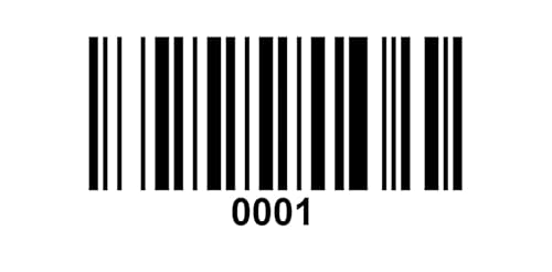 Universal Etiketten Archivierungsetiketten 40x15mm fertig bedruckt 4 bis 13 Stellig 1000Etiketten/Rolle von Barcodelabels24