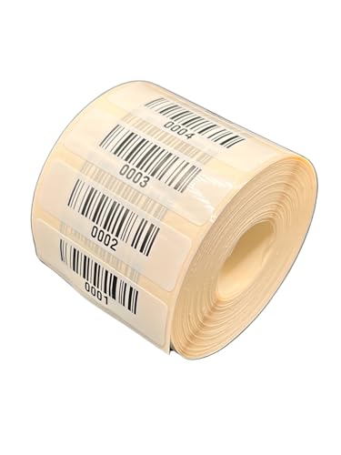 Universal Etiketten Archivierungsetiketten Barcodeetiketten 50x15mm fertig bedruckt 4 bis 13 Stellig 1000Etiketten/Rolle von Barcodelabels24