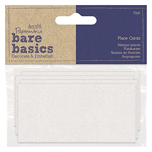 Bare Basics PMA 174371 Tischkarten, weiß von Bare Basics