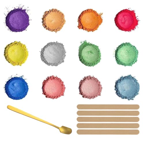 Barlone 12 Farbpigmente für Gießpulver 3g, Mica Pulver, Epoxidharz Farbe für Gießpulver, Glitter Mica Powder für Kunstharz Gießharz, Seife, Badebombe, Kerze, Kosmetischer, Lidschatten, Nagellack Barlone 12 Farbpigmente für Gießpulver 3g, Mica Pulver, Epoxidharz Farbe für Gießpulver, Glitter Mica Powder für Kunstharz Gießharz, Seife, Badebombe, Kerze, Kosmetischer, Lidschatten, Nagellack von Barlone