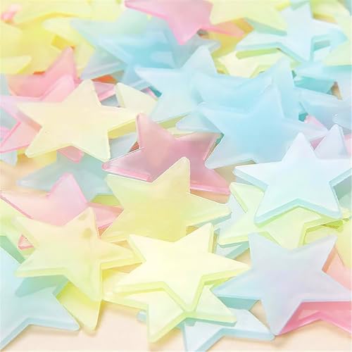 Barlone 200 Stück 3D Leuchtsterne Wandsticker Kinderzimmer, Leuchtsterne Selbstklebend im Dunkelen für die Decke, Fluoreszierend Leuchtaufkleber Wanddeko für Kinderzimmer, Babyzimmer Deko Barlone 200 Stück 3D Leuchtsterne Wandsticker Kinderzimmer, Leuchtsterne Selbstklebend im Dunkelen für die Decke, Fluoreszierend Leuchtaufkleber Wanddeko für Kinderzimmer, Babyzimmer Deko von Barlone