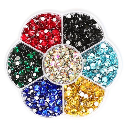 Barlone 3150 Stück Hotfix Strasssteine, 7 Farben Strasssteine für Textilien, Strasssteine Hotfix mit Flacher Rückseite zum Basteln, 7 Größen 1.5mm-4.8mm Rhinestones für Kleidung Schuhe DIY Handwerk Barlone 3150 Stück Hotfix Strasssteine, 7 Farben Strasssteine für Textilien, Strasssteine Hotfix mit Flacher Rückseite zum Basteln, 7 Größen 1.5mm-4.8mm Rhinestones für Kleidung Schuhe DIY Handwerk von Barlone