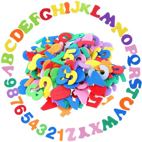 Barlone 260 Stück Moosgummi Selbstklebend Alphanumerisch Sticker, Schaumstoff Aufkleber für Kinder Bunt, Fördert Kreativität & Feinmotorik, Ideal für Scrapbooking, DIY, Schulprojekte, Lernspiele Barlone 260 Stück Moosgummi Selbstklebend Alphanumerisch Sticker, Schaumstoff Aufkleber für Kinder Bunt, Fördert Kreativität & Feinmotorik, Ideal für Scrapbooking, DIY, Schulprojekte, Lernspiele von Barlone