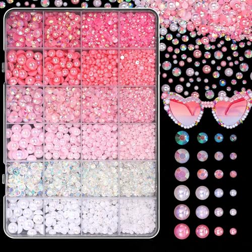 Barlone 3600 Stück Hotfix Strasssteine, Rosa Glitzersteine zum Basteln, Flache Rückseite Harz Kristall AB Jelly Strasssteine für Textilien, Handwerk, Nägel, Kleidung, Gesicht, Schuhe Barlone 3600 Stück Hotfix Strasssteine, Rosa Glitzersteine zum Basteln, Flache Rückseite Harz Kristall AB Jelly Strasssteine für Textilien, Handwerk, Nägel, Kleidung, Gesicht, Schuhe von Barlone