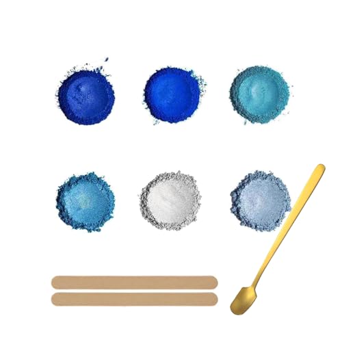 Barlone 6 Farbpigmente für Gießpulver 3g, Mica Pulver, Epoxidharz Farbe für Gießpulver, Glitter Mica Powder für Kunstharz Gießharz, Seife, Badebombe, Kerze, Kosmetischer, Lidschatten, Nagellack Barlone 6 Farbpigmente für Gießpulver 3g, Mica Pulver, Epoxidharz Farbe für Gießpulver, Glitter Mica Powder für Kunstharz Gießharz, Seife, Badebombe, Kerze, Kosmetischer, Lidschatten, Nagellack von Barlone