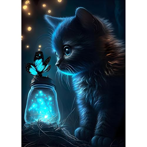 Barlone Diamond Painting Erwachsene Kinder, 5D Schmetterling Tier Diamant Painting Bilder Erwachsene, DIY Diamantmalerei Basteln, Full DIY Diamant Kunst Set für Home Wand Décor, 30x40cm von Barlone