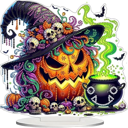 Barlone Diamond painting Halloween Tischdeko DIY, Kürbis 5D Diamond Painting Tischdeko Neu, Diamond Painting Halloween, Diamant Malerei Stehend Kunst Set für Anfänger Hausgeschenk Deko Geschenke Barlone Diamond painting Halloween Tischdeko DIY, Kürbis 5D Diamond Painting Tischdeko Neu, Diamond Painting Halloween, Diamant Malerei Stehend Kunst Set für Anfänger Hausgeschenk Deko Geschenke von Barlone