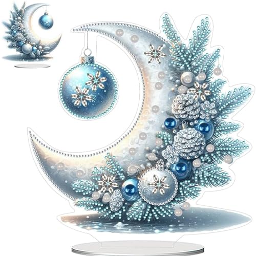 Barlone Diamond painting Weihnachten Tischdeko DIY, Wintermond 5D Diamond Painting Tischdeko Neu, Diamond Painting Christmas, Diamant Malerei Stehend Kunst Set für Anfänger Hausgeschenk Deko Geschenke Barlone Diamond painting Weihnachten Tischdeko DIY, Wintermond 5D Diamond Painting Tischdeko Neu, Diamond Painting Christmas, Diamant Malerei Stehend Kunst Set für Anfänger Hausgeschenk Deko Geschenke von Barlone