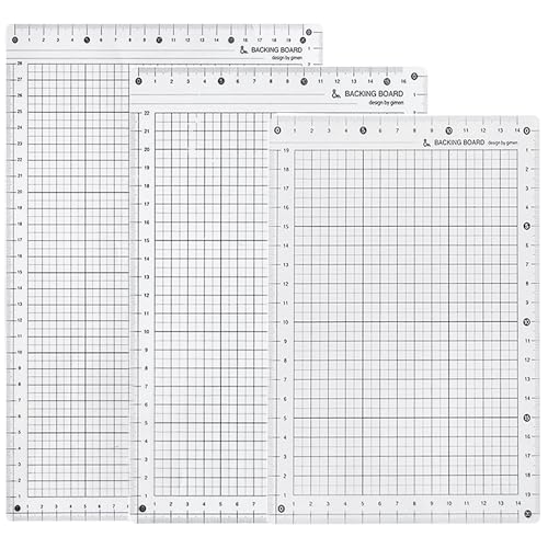 Barlone Vinyl Schneidematte 3 Größen A5/A4/B5, Plotter Zubehör Schneidmatte Doppelseitiges 5-lagiges Schneidebrett Bastelunterlage, Cutting Mat zum Nähen mit Messraster Transparent PVC Schneidematte Barlone Vinyl Schneidematte 3 Größen A5/A4/B5, Plotter Zubehör Schneidmatte Doppelseitiges 5-lagiges Schneidebrett Bastelunterlage, Cutting Mat zum Nähen mit Messraster Transparent PVC Schneidematte von Barlone