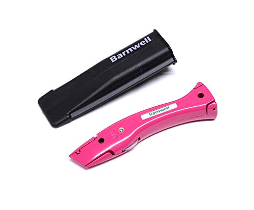 Barnwell Delphin Delphin Teppich-Montagewerkzeug für Arbeiten mit festem Messer und Holster ohne Klingen, Pink Barnwell Delphin Delphin Teppich-Montagewerkzeug für Arbeiten mit festem Messer und Holster ohne Klingen, Pink von Barnwell