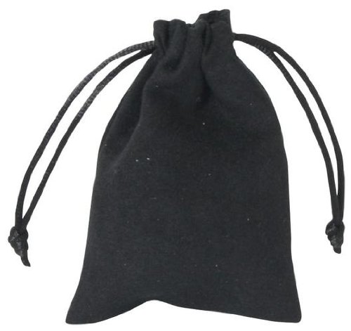 Bartl 106052 Samtsäckchen Schwarz klein, perfekt zum Verpacken von Geschenken (100 x 75 mm) von Bartl