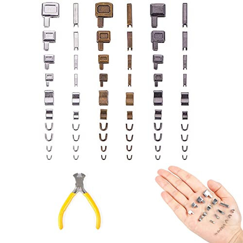 60 Stück Reissverschluss Reparatur Set,Zinklegierung Reißverschluss Reparaturset, Metall Zreißverschluss Stopper,Zipper Repair Kit, Für Bekleidung Koffer Jacke Jeans Nähen Basteln(Legierung) von Basetousual