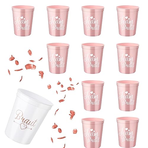 Basetousual 12 Stück Team Bride Becher,Becher Jga Frauen,Jga Becher Frauen,Unggesellenabschied Frauen Dekoration Mehrwegbecher Trinkbecher Basetousual 12 Stück Team Bride Becher,Becher Jga Frauen,Jga Becher Frauen,Unggesellenabschied Frauen Dekoration Mehrwegbecher Trinkbecher von Basetousual